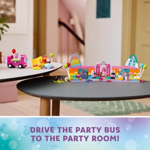 LEGO 4+ Gabby’s Dollhouse Gabby’s Party Room Playset with Pink Car 10797 WORLDWIDE DELIVERY