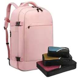 N-pink(backpack With 3 Packing Cubes)-17-inch