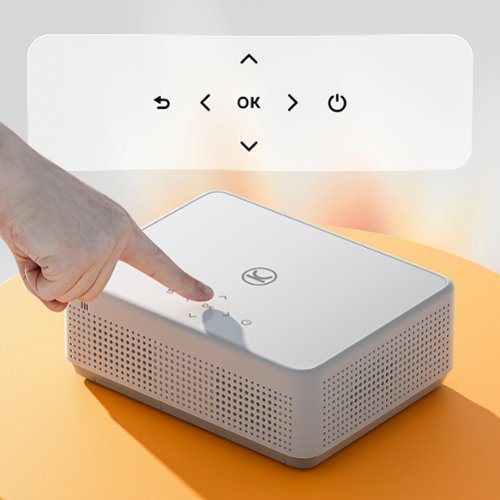 Vankyo Leisure 570B Native 1080P Wireless Smart WebOS Single LCD Mini Projector, Screen Included - White BUY ONLINE