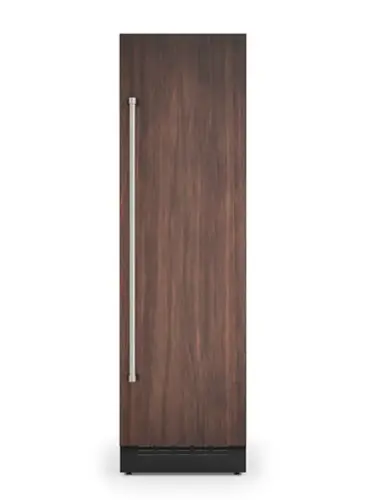 Front. Viking - 24"W 12.1 cu. ft VEIL Integrated Upright Built-in Column Freezer-Custom Panel _RH - Panel Ready.