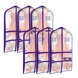 40"Clear Purple 6 Pack