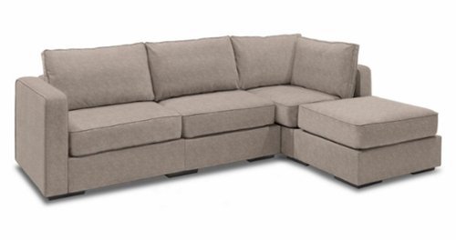 Lovesac - 4 Seats + 5 Sides Corded Velvet & Standard Foam - Venetian Taupe