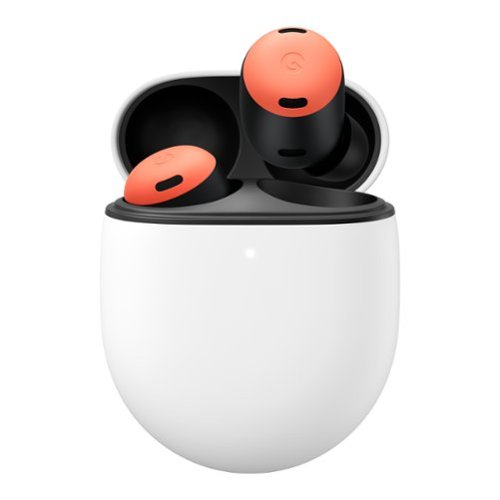 Google - Geek Squad Certified Refurbished Pixel Buds Pro True Wireless Noise Cancelling Earbuds - Coral-Front_Standard 