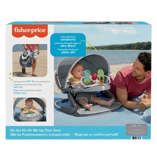 Fisher-Price On-the-Go Sit-Me-Up Infant Floor Seat - Gray Hexagon BUY IN UAE