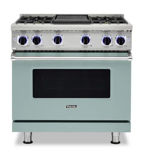 Front. Viking - VGR Freestanding 7 Series Gas 36" Range - Splash.