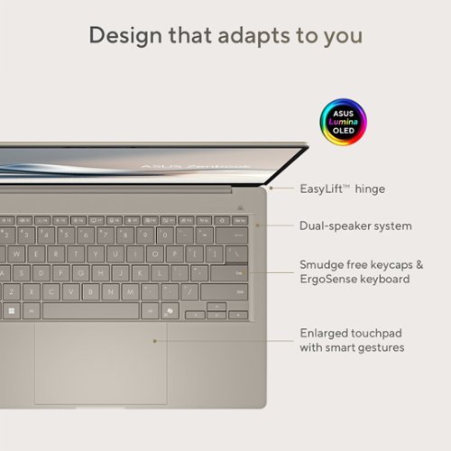 ASUS Zenbook A14 14 FHD+ OLED Laptop - Copilot+ PC - Qualcomm Snapdragon X Plus - 16GB RAM - 512GB SSD - Zabriskie Beige HOW TO BUY