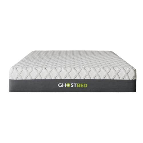 Ghostbed - 14” Gel Memory Foam Mattress Queen - White-Front_Standard