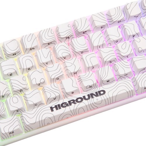 Higround Basecamp 65 65% Wired Mechanical Lubed Flame Linear Switch Gaming Keyboard with RGB Backlighting - Snow Stone BUY ONLINE