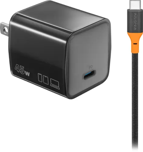 Insignia™ 45W Foldable Compact Wall Charging Kit for USB C Smartphones