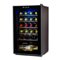 Black+Decker - 24 Bottle Wine Fridge, Compressor Cooling Wine Cooler Refrigerator with Interior Light - Black-Front_Standard