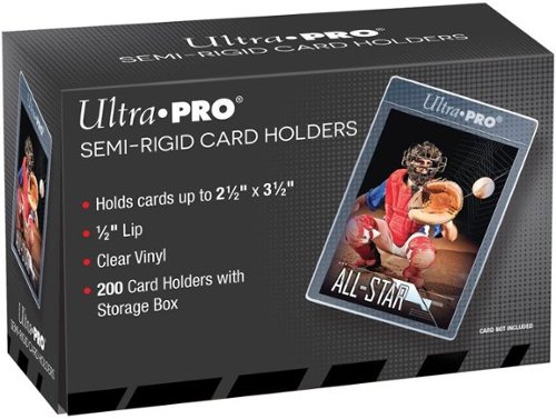 Ultra PRO - 1/2" Lip Semi-Rigid Card Holders (200 count) for Standard Size Cards-Front_Standard 