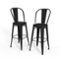Simpli Home - Fletcher Metal Bar Stool (set of 2) - Black-Front_Standard