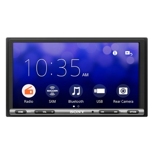 Sony - Mobile XAV-AX3200 6.95" Bluetooth Media Receiver with Apple CarPlay and Android Auto - Black-Front_Standard 