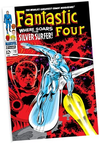McFarlane Toys Marvel Silver Surfer 1:6th Scale Collectible with Scene (Fantastic Four #72) 10 Figure GLOBAL SHIPPING