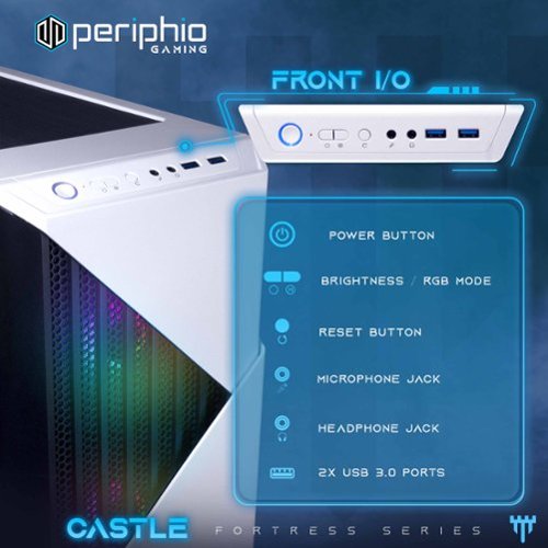 Periphio Castle Gaming PC,AMD Ryzen 5 5500,AMD Radeon 6500XT GPU