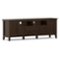 Simpli Home - Warm Shaker 72W Low TV Stand with Drawers, Doors and Cubbies - Tobacco Brown-Front_Standard