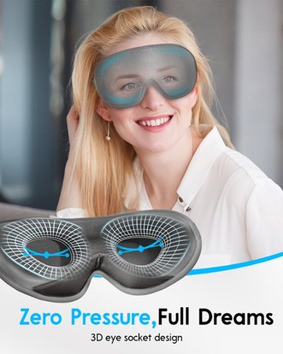 Arboleaf Sleep Mask, Contoured for Zero Pressure, Travel Bliss, 3D Eye Mask, Light-Blocking Design - Gray HOW TO BUY