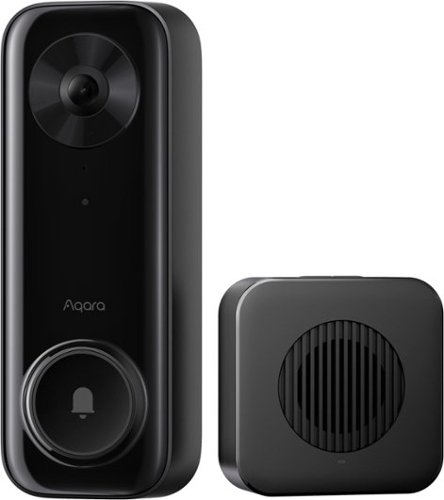Aqara - G400 Select, Wired 2k, Head to Toe Video Doorbell, Wi-Fi 6, Dual PoE / 8-24v Power, Local Storage, No Subscription - Black
