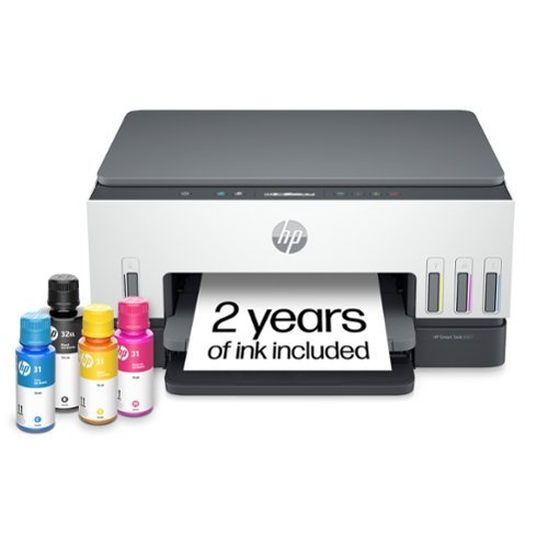 HP - Smart Tank 6001 Wireless AI-Enabled AiO Supertank Inkjet Printer w/ up to 2 Years of Ink Included - Basalt