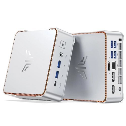 Kamrui - P2 - 4K Mini PC - АMD Ryzen 3 7330U (4C/ 8T) - 16GB LPDDR4X RAM - 256GB SSD - WiFi5 BT4.2 Windows11 PRO - Black-Front_Standard 