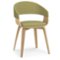 Simpli Home - Lowell Bentwood Dining Chair with Light Wood - Acid Green-Front_Standard