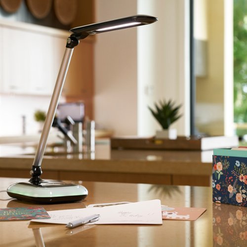 OttLite Glow LED Desk Lamp with USB Port - Black BUY IN MIDDLE EAST