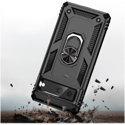 SaharaCase Military Kickstand Series with Belt Clip Case for Google Pixel 7 - Black WHERE TO BUY