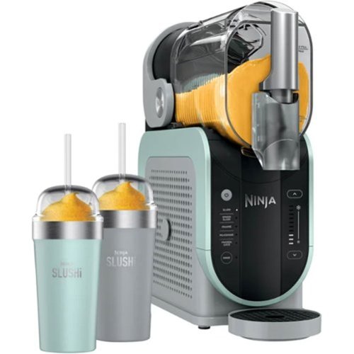 Ninja - Refurbished Excellent - SLUSHi 96 oz. RapidChill Technology Frozen Drink & Slushie Machine + 2 Insulated Bubble Cups Bundle - Multi Color-Front_Standard 