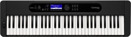 Casio - CT-S400 Full-Size Keyboard with 61 Keys and Bluetooth - Black-Front_Standard 