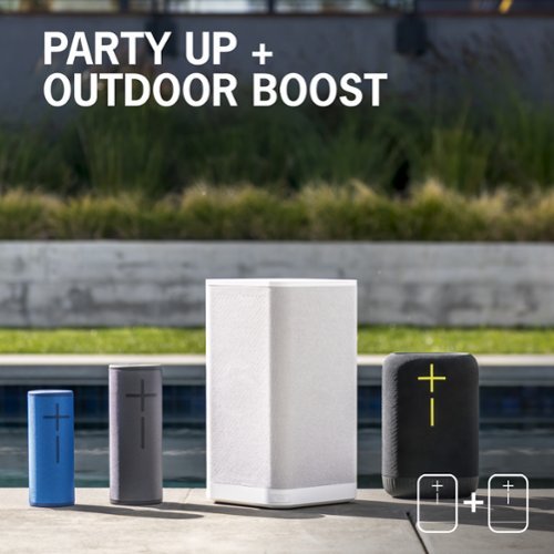 Ultimate Ears EPICBOOM Portable Wireless Bluetooth Waterproof Speaker with 17 Hour Battery and 180 ft Range - Cotton White BUY IN EUROPE