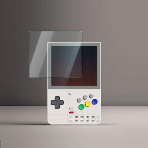 Retroid Pocket - Screen Protector for Classic Handheld Game Console, 3.92-inch tempered glass, 2-Pack - Clear-Front_Standard 