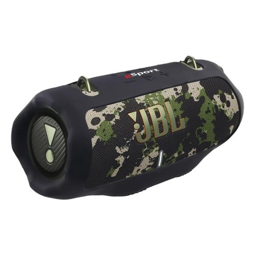 JBL - Xtreme 4 Bluetooth Speaker with gSport Silicone Sleeve (Camo) - Camouflage-Front_Standard 