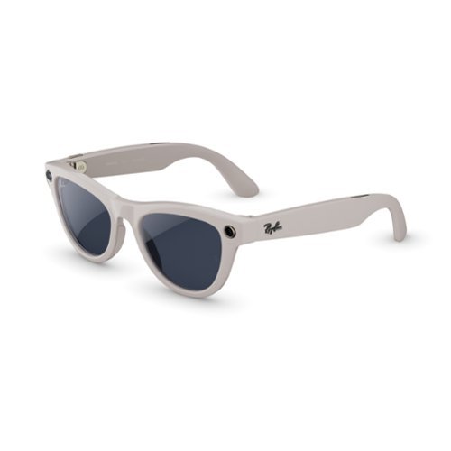 Ray-Ban Meta - Skyler (Gen 2) glasses with Meta AI, Audio, Photo, Video Compatibility - Transitions Sapphire lenses - Shiny Chalky Grey-Front_Standard 