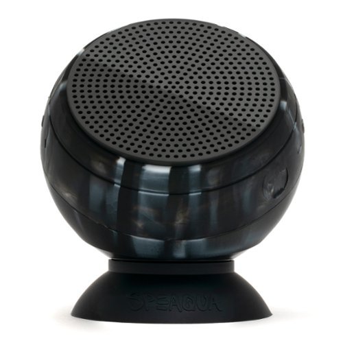 Speaqua - Barnacle Vibe 2.0 Portable Waterproof Bluetooth Speaker with Built in Storage (2,000 songs) - Orca-Front_Standard 