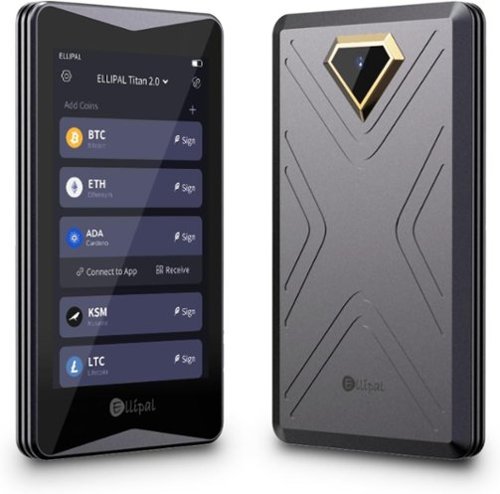 ELLIPAL - Titan 2.0 Crypto Cold Wallet, 100% Offline, Air-gapped - Secure Wallet for 10000+ Coins & Tokens & NFTs-Front_Standard 