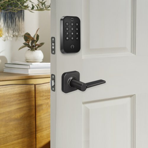 Yale Assure Lock 2 - Smart Lock Wi-Fi Deadbolt with Push Button Keypad | Key Access - Valdosta Handle - Black Suede BUY ONLINE