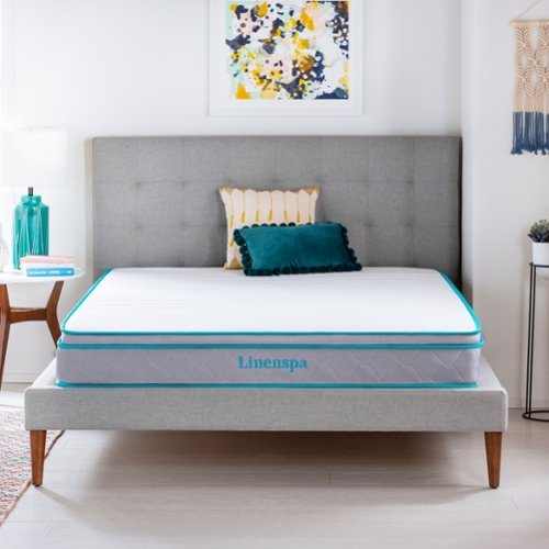 Linenspa Essentials - 8-inch Hybrid Bonnell Mattress - Full - White