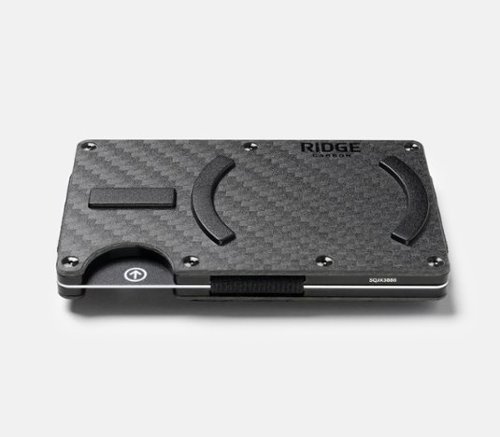 The Ridge Wallet Carbon Fiber MagSafe Wallet - Silver WORLDWIDE DELIVERY
