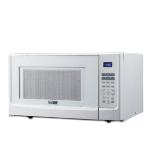 Commercial Chef - Countertop Microwave Oven 1.4 Cu. Ft. 1100W - White-Front_Standard 