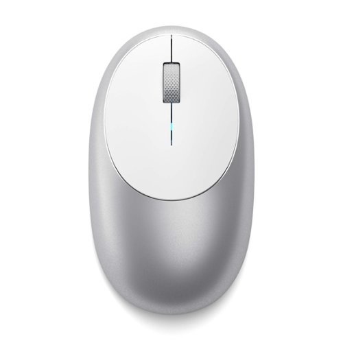 Satechi - M1 Wireless Mouse with Rechargeable Type C Port, Bluetooth Mouse for MacBook, Mac Pro, iMac, Mac Mini, iPad, and Windows - Wireless - Silver-Front_Standard 