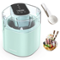 VAVSEA - 1.6 Qt Ice Cream Maker with Scoop, 2-in-1 Electric Ice Cream Machine with LED Screen and Timer - Green-Front_Standard