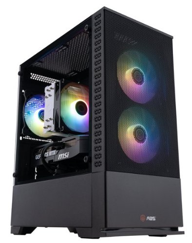 ADVANCED BATTLESTATIONS - ABS Cyclone Aqua Gaming PC - Windows 11 - Intel Core Ultra 7 265KF - GeForce RTX 5070 - 32GB DDR5 6000MHz - 1TB - Black-Front_Standard 