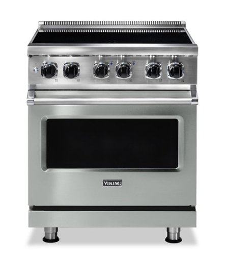 Viking - 5 Series 4.7 Cu. Ft. Freestanding Electric Induction Range - Artic Gray-Front_Standard 