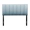 CorLiving - Helena Channel Tufted Velvet Full/Double Headboard - Light Blue-Front_Standard