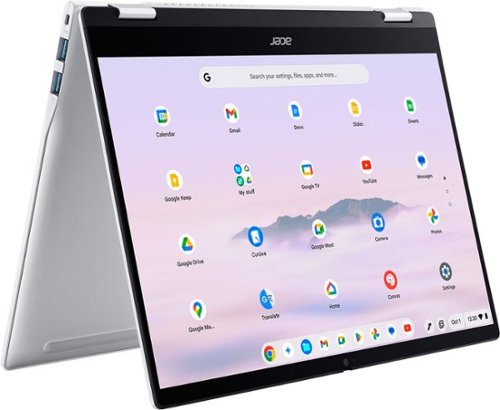 Acer - Chromebook Plus Spin 514 Laptop with Google AI - 14" WUXGA Touch - MediaTek Kompanio Ultra - 12GB RAM - 256GB – Wi-Fi 7 - Platinum Silver