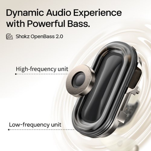 Shokz OpenFit 2 Open-Ear True Wireless Earbuds - Beige GLOBAL SHIPPING