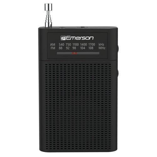Emerson - Portable AM/FM Radio - Gray-Front_Standard 