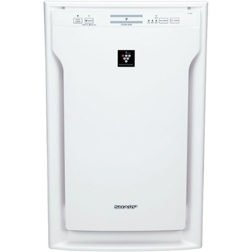 Sharp - Air Purifier with Plasmacluster Ion Technology Recommended for Large Rooms - White-Front_Standard 