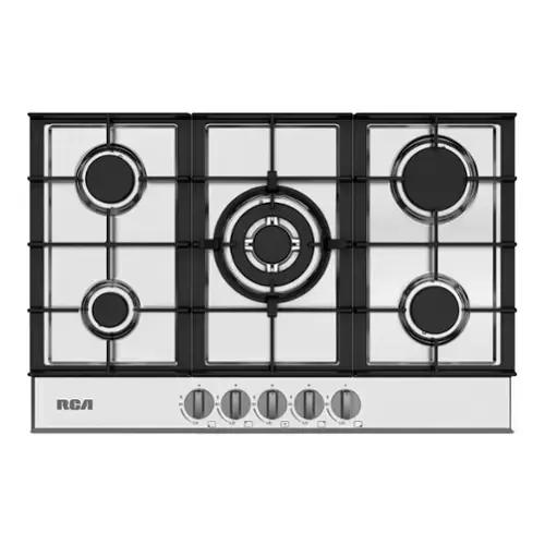 Front. RCA - R-CTGC305SS 30 in. Century Collection Drop-In Gas Cooktop, 5 Burners, Cast Iron Grates, Metal Knobs in Stainless Steel - Stainless Steel.