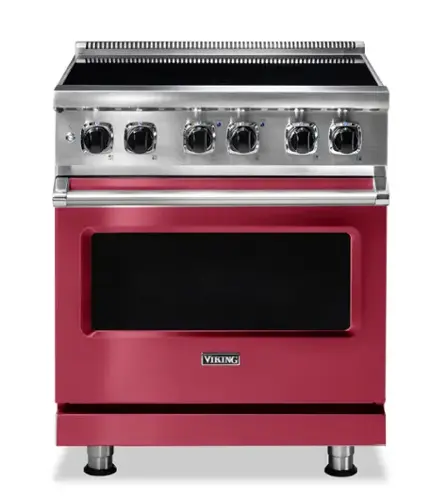 Front. Viking - 5 Series 4.7 Cu. Ft. Freestanding Electric Induction Range - Valentine.